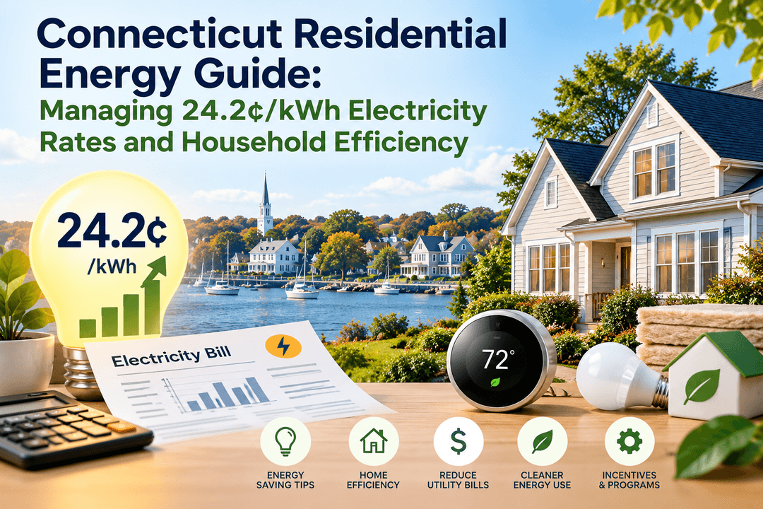 Connecticut Residential Energy Guide: Managing 24.2¢/kWh Electricity Rates and Household Efficiency